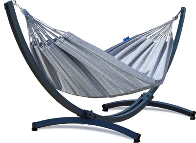 Obrázok produktu pre Potenza hojdacia sieť s rámom Pre dve osoby hojdacia 220x160 cm I Galvanizácia rám 350 kg
