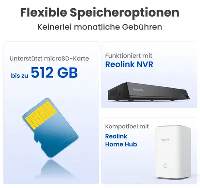 Produktbild von Reolink Floodlight WLAN-Außenkamera 4K 8MP schwenkbar neigbar Auto-Tracking Personen-/Fahrzeugerkennung 3000 Lumen Flutlicht IP66