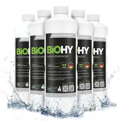 Produktbild von BiOHY Backofenreiniger Hochkonzentrat + Dosierer, Grillreiniger, Fettlöser, 6 x 1 l