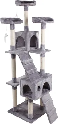 Produktbild von MEDAS PRO - Groß Katzenbaum Mit Höhle und Maus Zum Jagen - Kuschelig Kratzbaum - Katzenbaum - Aktivitätskratzbäume Turm - Stabil Möbel für Katzen - Katzenhöhle - Katzenzubehör - Gross Katzenturm