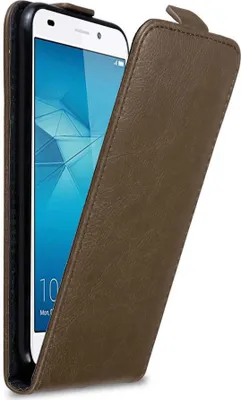 Produktbild von Cadorabo Hülle für Honor 5C Schutz Hülle in Braun Flip Etui Handyhülle Case Cover