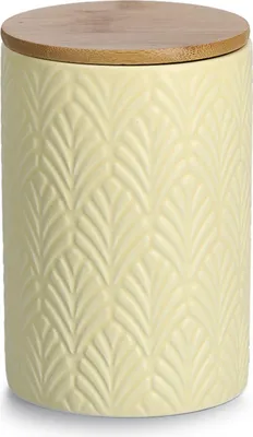 Produktbild von Zeller Present 19353, Universalbehälter, 0,72 l, Keramik, Gelb, Abnehmbarer Deckel, Rund