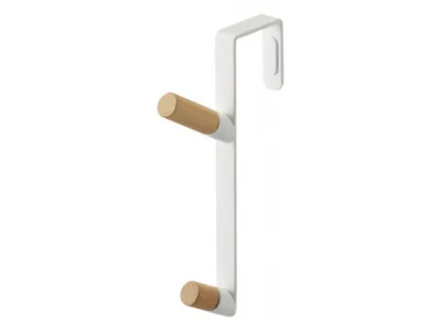 Immagine prodotto di Appendiabiti per porta Yamazaki Tower 5171, metallo/legno, bianco