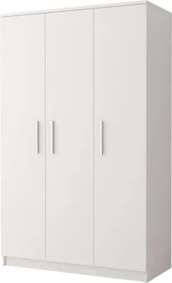 Produktbild von MOEBLO Drehtürenschrank MARSALA 3D – Kleiderschrank 3-türig Schrank Garderobe Schlafzimmer (BxHxT): 120x193x50 cm - Weiß