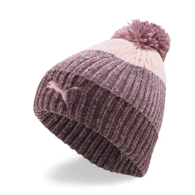 Produktbild von PUMA Pom Beanie Damen dusty plum/pale grape/rose quartz