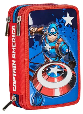 Zdjęcie produktu dla Seven 8055714163369, Twardy pojemnik na ołówki, Wielobarwny, Obraz, Zamek, Captain America