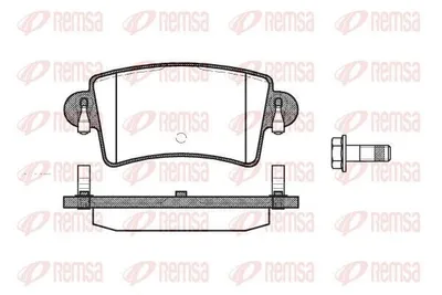 Produktbild von REMSA Bremsbeläge Satz Hinten Bremsklötze für RENAULT MASTER II Kasten (FD) 0833.00