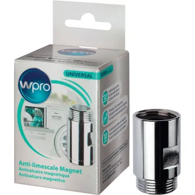 A product box and the product itself, a magnetic anti-limescale device, are shown against a white background.