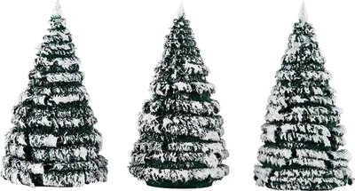 Zdjęcie produktu dla Drzewa Hoarfrost zielone/białe (5) Wysokość = 8/10/12/14/16 cm NOWOŚĆ
