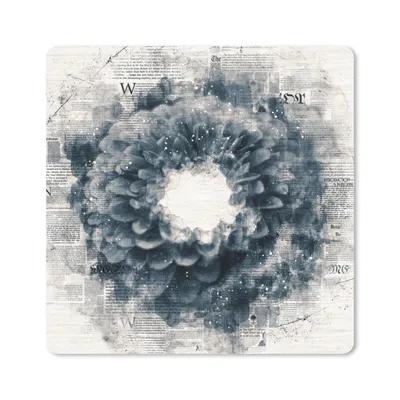 Produktbild von MuchoWow® Mauspad Mousepad Blumen - Rauch - Zeitung 30x30 cm - Mousepads - Maus Mat - Pad - Mausunterlage - Gaming