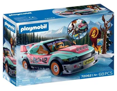 Image de Voiture de Rallye PLAYMOBIL 72062, Véhicule de Course, 68 Pièces, Dès 4 Ans