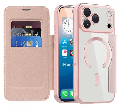 Obrázok produktu pre Techsuit – SmartMag Book Case knižkové puzdro na iPhone 17 Pro Max – ružové