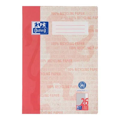 Obrázek produktu pro Oxford 400158976 Oxfordský sešit "Recyklace", DIN A4, linkovaný 26 / čtverečkovaný