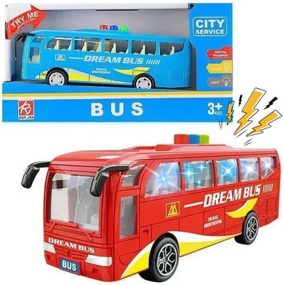 Zdjęcie produktu dla Autobus Autokar Światło Dźwięk Bus 16,5Cm Auto