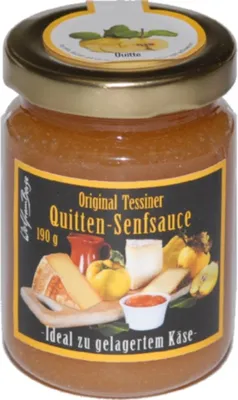 Produktbild von Ruwisch & Zuck Original Tessiner Quittensenfsauce süßlich scharf 190g