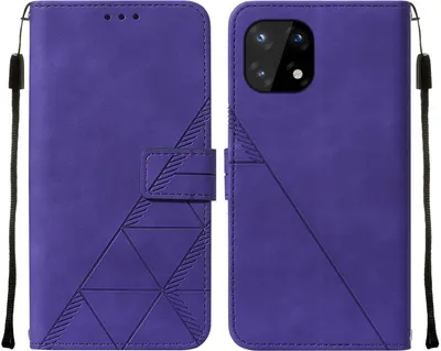 Produktbild von OnePlus 10 Pro Hülle, Schlank Prägung Flip Leder Kartenfächer Schutzhülle mit Ständer für OnePlus 10 Pro Lila