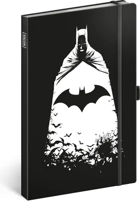 Obrázok produktu pre Zápisník Batman, linajkovaný, 13 × 21 cm Baagl