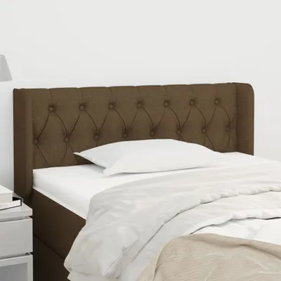 Produktbild von Kopfteil mit Ohren Dunkelbraun 93x16x78/88 cm Stoff , Kopfteile Design 2024