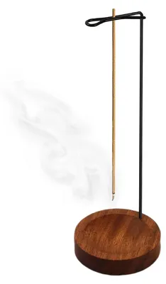 Wierookstäbchenhalter aus Holz mit Aschenbecher, 26,5 cm