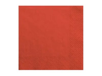 Produktbild von Dreilagige Servietten, rot, 33x33cm (1 Packung / 20 Stk.)