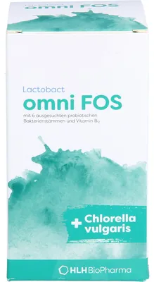 Produktbild von Lactobact omni FOS Kapseln - Die einzigartige Kombination aus der Chlorella vulgaris Alge und Probiotikum, 60 St. Kapseln