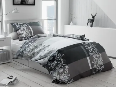 Produktbild von Bettwäsche aus Baumwolle Luxury Grau