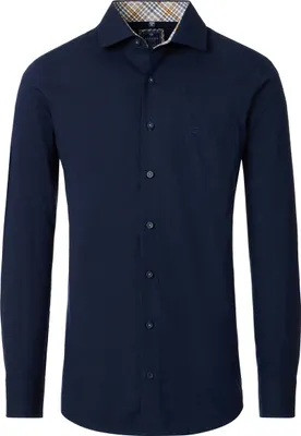 Produktbild von REDMOND Herren Freizeithemd Langarm Kent Comfort-Fit Twill Marine XL