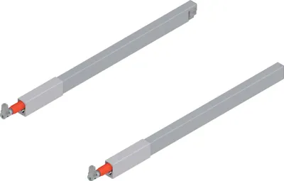 Produktbild von BLUM ANTARO Tandembox Längsreling Set, NL 400,  grau