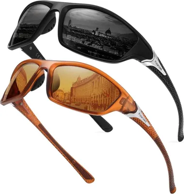 Produktbild von Polarisierte Sonnenbrille Herren Damen Vintage Klassisch TR90 Rahmen UV400 Schutz