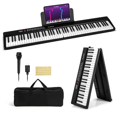 Obrázek produktu pro Skládací digitální piano s 88 klávesami a 1000 rytmy a tóny