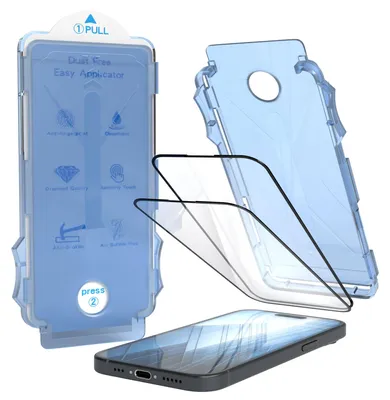 Produktbild von EAZY CASE - 2x Display Schutzglas kompatibel mit Apple iPhone 15, Glasfolie als Schutz, Blasenfrei Transparent