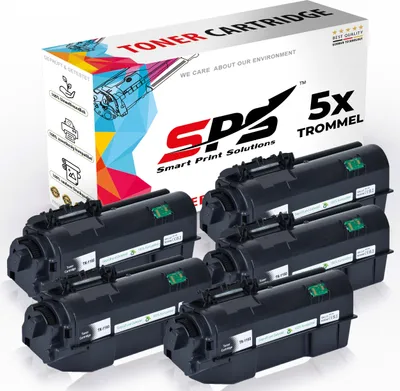 Produktbild von 5x Kompatibel Kyocera 1T02RY0NL0 TK-1160 Toner Schwarz für Kyocera Ecosys P2040