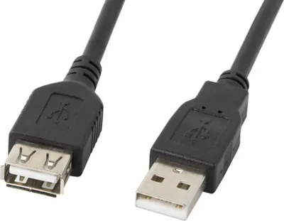 Zdjęcie produktu dla Lanberg Przedłużacz Usb-A M/F 2.0 1,8M Czarny