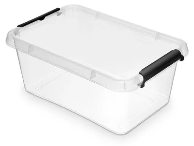 Produktbild von Orplast Aufbewahrungsbox - SimpleStore - Transparent - Stapelbar | Sachtelbar | Mit Deckel