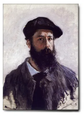 Image de Giallobus - Autoportrait - Claude Monet - 50L x 70l cm - Tableau - Toile à cadre standard