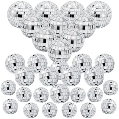 Productafbeelding van Set van 32 Disco Ballen voor Feestdecoratie