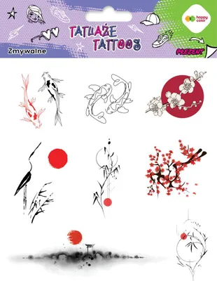 Obrázok produktu pre Japonské umývateľné tetovanie Happy Color
