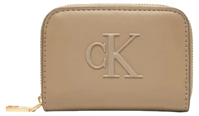 Produktbild von Calvin Klein BOLD CK MEDIUM ZIP AROUND Damen Portemonnaie Beige : Größe - UNICA Größe: UNICA