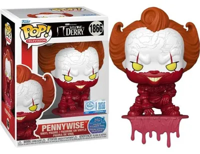 Immagine prodotto di Funko Pop! Television: IT - Benvenuti a Derry - Pennywise (Shelf Sitter) #1866 Edizione speciale esclusiva