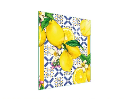 Obrázek produktu pro Skleněné prkénko na krájení 45x52 citronů