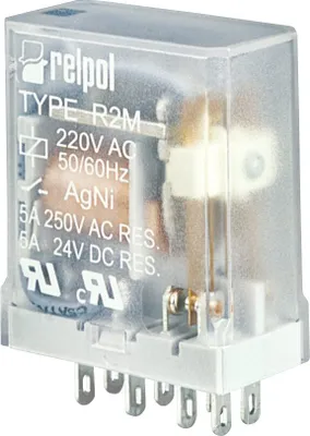 Zdjęcie produktu dla Przekaźnik elektromagnetyczny, przemysłowy - miniaturowy, do gniazda wtykowego R2M-2012-23-5230 RELPOL