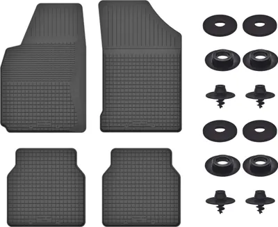 Produktbild von Gummimatten Mit Stoppern Für: Saab 9000 (1984-1991) Schwarz Set
