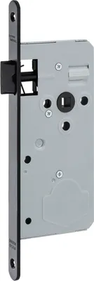 Produktbild von DORMAKABA Einstemmschloss ergoFA ohne Sperre, Dorn 50, schwarz matt RAL9005