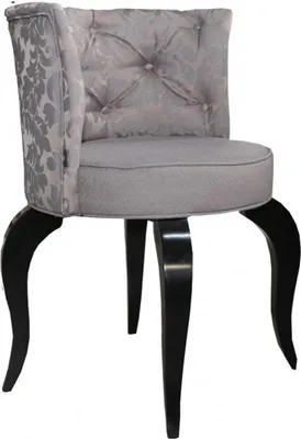 Produktbild von Casa Padrino Barock Salon Stuhl Braun Muster / Schwarz - Designer Sessel - Luxus Qualität
