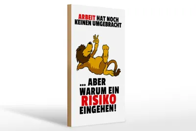 Produktbild von Holzschild Spruch 20x30cm Arbeit hat noch keinen umgebracht