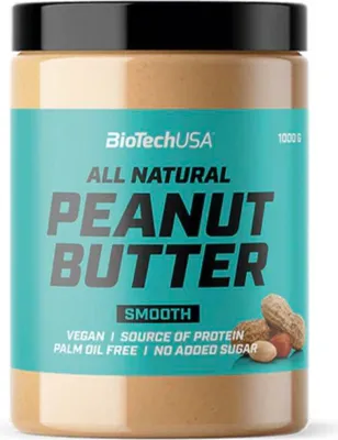 Image de Beurres Protéinés - Biotech USA - Peanut butter Biotech USA (1kg) - Saveur Smooth