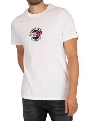 Produktbild von Tommy Jeans Herren TJM TIMELESS TOMMY T-Shirt Kurzarm Weiß