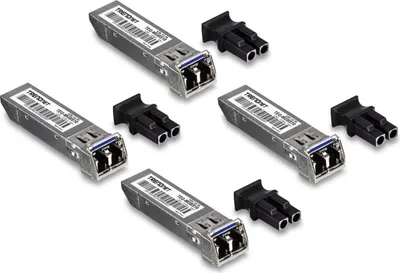 Imagen del producto de Trendnet TEG-MGBS10/4, Fibra óptica, 1250 Mbit/s, SFP, LC, 10000 m, 1310 nm