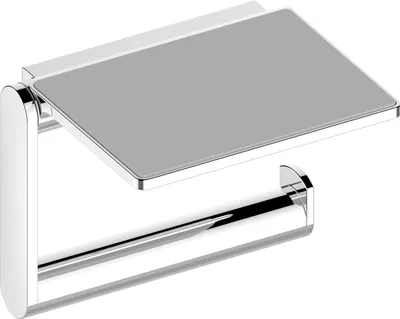 Produktbild von KEUCO PLAN Toilettenpapierhalter mit Ablage, schwenkbar, 14973010000