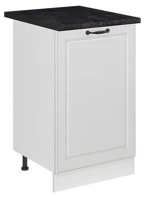 Immagine prodotto di Mobiletto base cucina Vicco R-Line Bianco country/Bianco 50 cm piano di lavoro Antracite, Model 70124